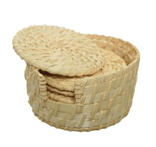PODSTAVEK DECORIS SET RATAN V BAMBUS OVITKU