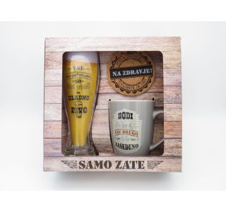 SET SKODELIC IN LONČKOV ATALA DARILNI SET PIVO & KAVA