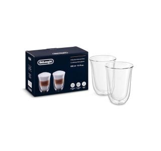 SET SKODELIC Z DVOJNIM STEKLOM DELONGHI LATTEMACCHIATO 220 ML