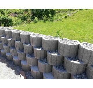 BETONSKI IZDELEK OBLAK GROUP ŠKARPNI ELEMENT FLOR LUNA GRANDE CEMENTNO SIVA