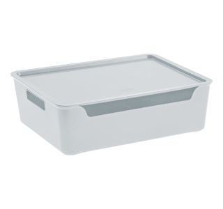 ŠKATLA/ZABOJ BELLA 36X2/8X11 CM(XXL), S POKROVOM, SVETLO SIVA