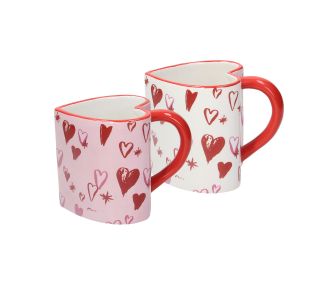 SKODELICA / LONČEK TOGNANA 460 ML RELIEF AMORE V OBLIKI SRČKA SORTIRANO