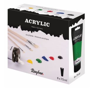 SET AKRILNIH BARV RAYHER ARTISTS 6X75ML