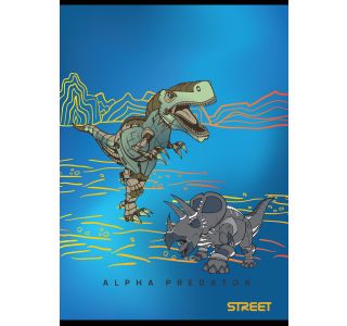 ŠOLSKI ZVEZEK DINOSAURS A4 BREZČRTEN 54 LISTOV, SORT