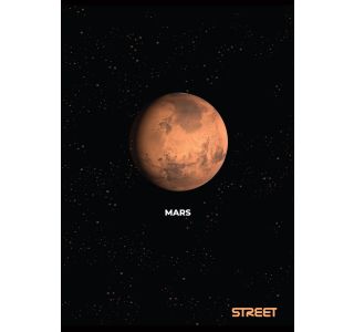 ŠOLSKI ZVEZEK PLANETS A4 ČRTAN Z ROBOM, 54 LISTOV, SORT