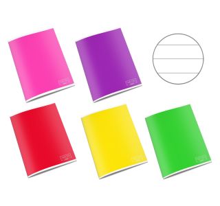 ŠOLSKI ZVEZEK TARGET A4 ČRTAST NEON 27027