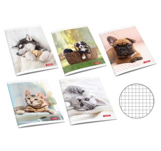 ŠOLSKI ZVEZEK TARGET A5 KARO ANIMAL BABY 26059