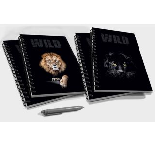 ŠOLSKI ZVEZEK TARGET SPIRALNI A4 ČRTAST ANIMAL WILD 26869