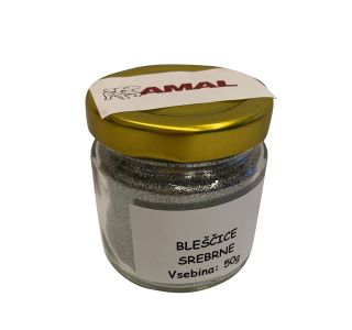 DEKORATIVNA BARVA AMAL SREBRNE BLEŠČICE 50G