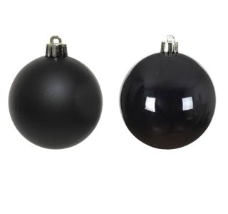 STEKLENA BUNKA DECORIS ČRNE MAT/SIJOČE 16/1 FI 3.5 CM