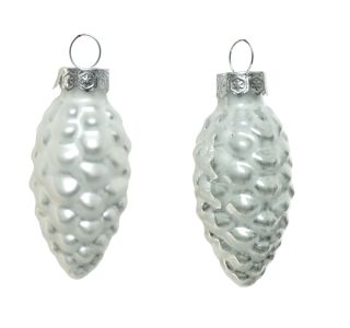 STEKLENA BUNKA DECORIS STORŽI SREBRNI 2.5X6 CM MAT, 12/1