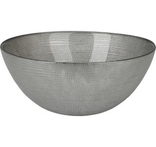 SERVIRNA SKLEDA EH STEKLENA, SIVE BARVE FI 28 CM