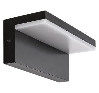 STENSKA VRTNA SVETILKA RABALUX ZARAGOZA 10W L21CM ČRNA