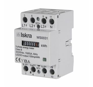 ŠTEVEC ELEKTR. ENERGIJE ISKRA-MIS INSTRUMENTI WS0031 3X230/400V 65A MAX 3F DELOVNE ENER IMP IZHOD