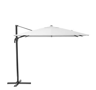 SENČNIK NATERIAL STRANSKI AURA 290X290 BEL ALU, JEKLO, 250G