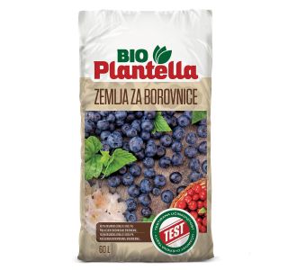 SUBSTRAT ZA PRIDELAVO BIO PLANTELLA BIO ZEMLJA BOROVNICE 60L