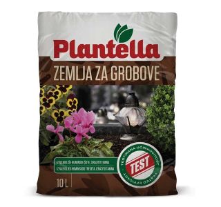 SUBSTRAT ZA OKR. RASTLINE PLANTELLA ZEMLJA ZA GROBOVE 10 L