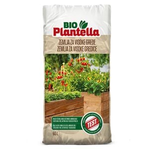 SUBSTRAT ZA PRIDELAVO BIO PLANTELLA ZEMLJA ZA VISOKE GREDE 60 L