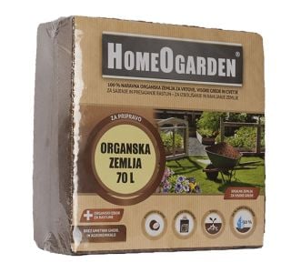 SUBSTRAT ZA PRIDELAVO HOMEOGARDEN ORGANSKA ZEMLJA 5KG ZA PRIPRAVO 70L