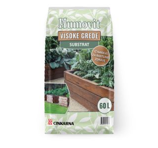SUBSTRAT ZA PRIDELAVO HUMOVIT HUMOVIT ZA VISOKE GREDE 60L
