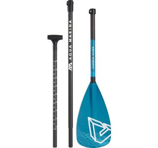 SUP VESLO AQUA MARINA CARBON GUIDE 3-DELNO KARBON - STEK. VLAK