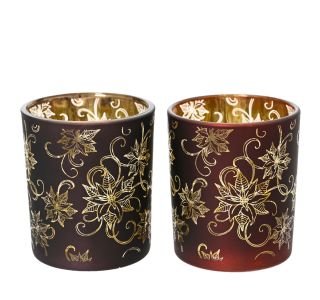 ZA ČAJNE SVEČKE GLAMOUR FI 7 CM. 8 CM. SORT