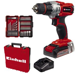 EINHELL AKUMULATORSKI VRTALNIK V SETU TE-CD 18/2 LI +39 (1X2.5 AH)