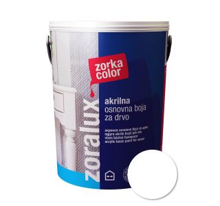 TEMELJNI PREMAZ ZORKA COLOR ZORALUX AKRILNA BELA 0.7 L - ZA LES