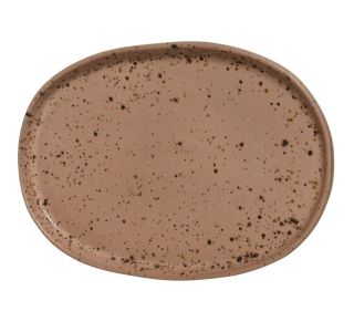 SERVIRNI KROŽNIK DECORIS 24X16.5 CM TERACOTTA
