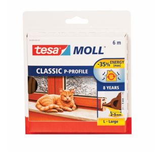 TESNILNI LEPILNI TRAK TESA TESNILO GUMA, D-PROFIL 7MM, RJAVO 6 M X 9 MM