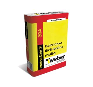 FASADNO LEPILO WEBER THERM 304 BELA LAHKA EPS LEPILNA MALTA. 25 KG