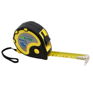 TRAČNI METER Z ZAPONKO TOVARNA MERIL KOVINE 10M X 25MM Z MAGNETOM