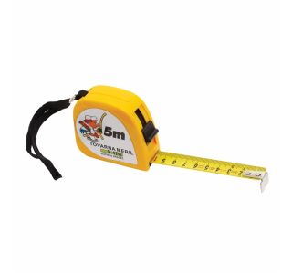 TRAČNI METER Z ZAPONKO TOVARNA MERIL KOVINE 5M X 18 MM