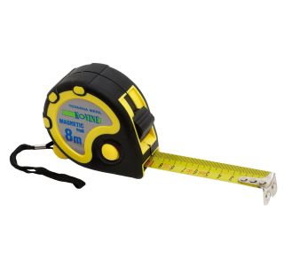 TRAČNI METER Z ZAPONKO TOVARNA MERIL KOVINE 8M X 25MM Z MAGNETOM