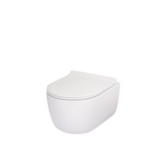 WC ŠKOLJKA, VISEČA GEPARD SANITARY TULIP 36X49 VISEČA RIMLESS Z WC DESKO SLIM