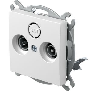 TV / AUDIO VTIČNICA LOGIQ PREHODNA TV-R 10DB BELA, XO