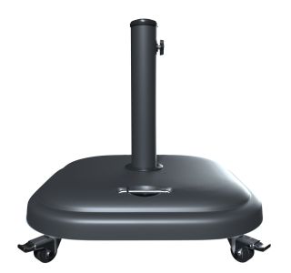 UMB. PODNOŽJE ROLIX Z/KOLESI BETON PP 25KG KV.48X48 TEMNO SIVA