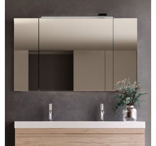 KOPANIŠKA OMARICA Z OGLEDALOM SAN TON 120 WH NAOMI