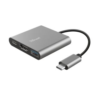 USB RAZDELILEC TRUST MULTIPORT DALYX 3/1 USB-C ADAPTER ALUMINIJ