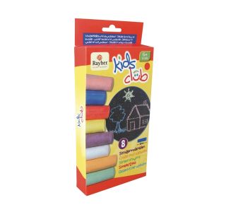 USTVARJALNI SET RAYHER TALNE KREDE 8 KOS 10 CM RAZLIČNE BARVE