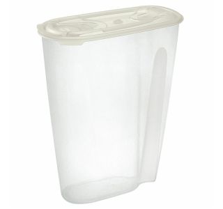 POSODA ZA SHRANJEVANJE TONTARELLI 2 L NUVOLA POKROV KREM 18.9X9.4X22.7 CM