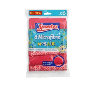 VEČNAMENSKE POTISKANE MIKRO KRPE PINK 6 KOS