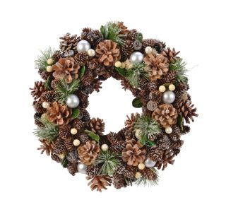 VENČEK DECORIS 35 CM Z DEKORACIJO