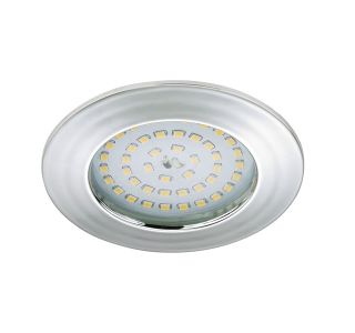 VGRADNA STROPNA SVETILKA PRISMA 1X10.5W LED, FI=100 MM KROM, OKR., IP44