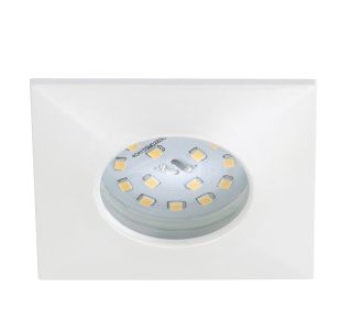 VGRADNA STROPNA SVETILKA PRISMA 1X5W LED, 75X75 MM BELA, KVADR., IP44