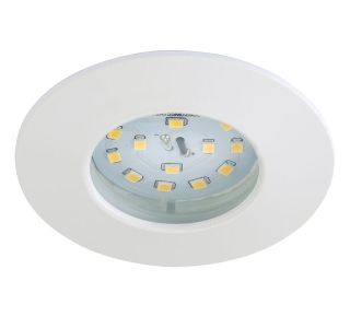 VGRADNA STROPNA SVETILKA PRISMA 1X5W LED, FI=75 MM BELA, OKR., IP44