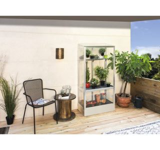 VITAVIA POLIS BALCONY GREENHOUSE 350 ESG STEEL FOUNDATION, ALU