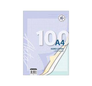 VLOŽNI LIST AKTA A4 100 L ČRTE 9 MM