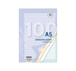 VLOŽNI LIST AKTA A5 100 L ČRTE 9 MM