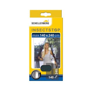 SCHELLENBERG ZAŠČITNA ZAVESA PROTI INSEKTOM ZA VRATA 140X240 CM ANTRACIT